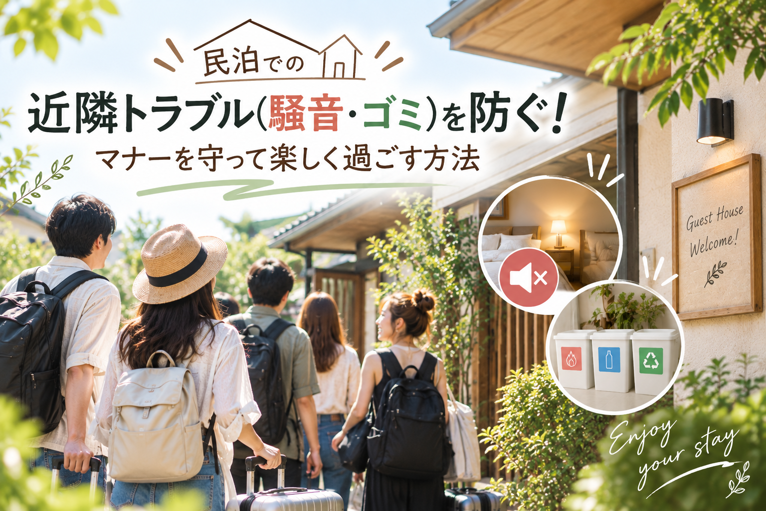 民泊利用者必見！近隣トラブルを防ぐためのマナーとポイントをご紹介