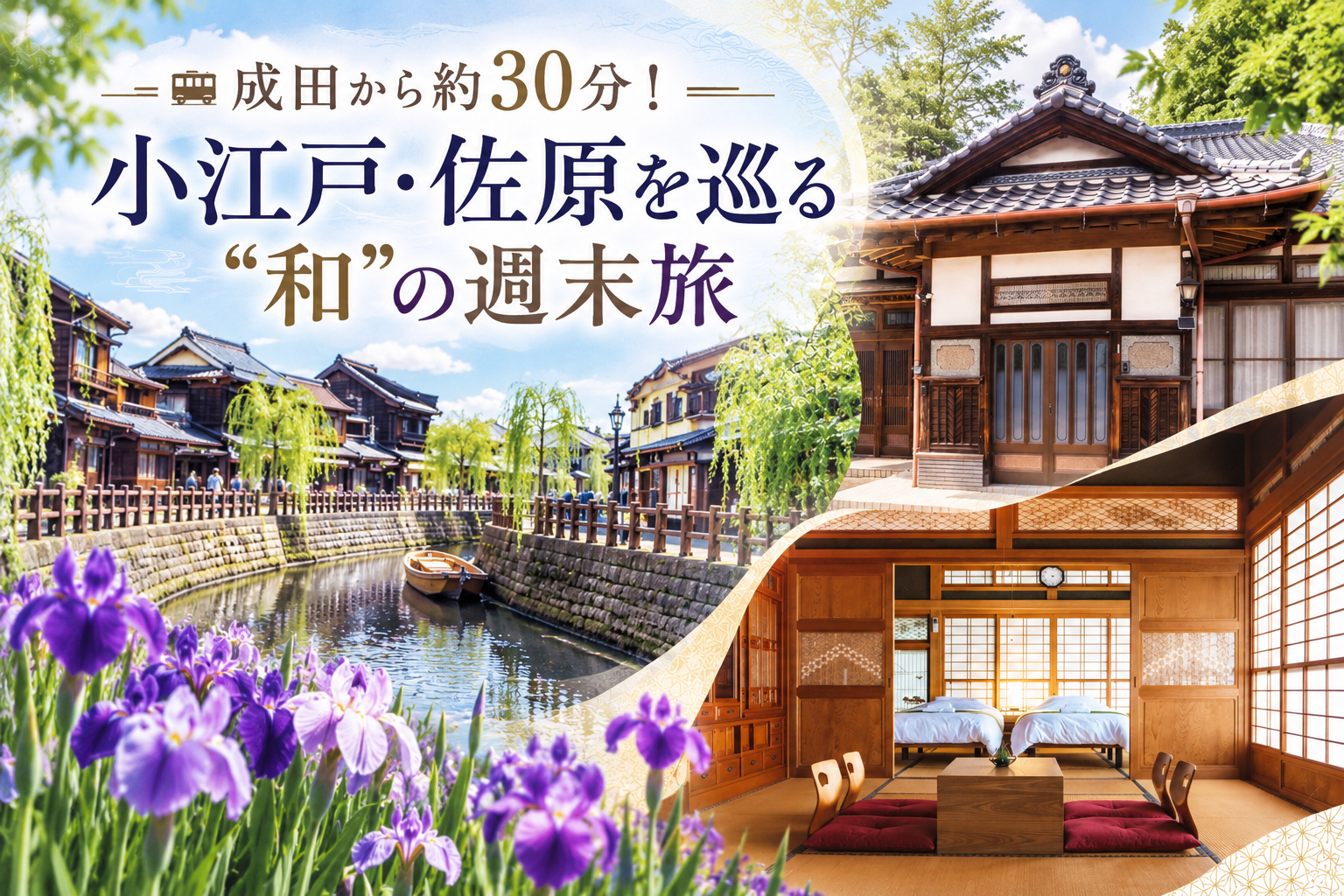 成田から約30分！小江戸・佐原を巡る“和”の週末旅
