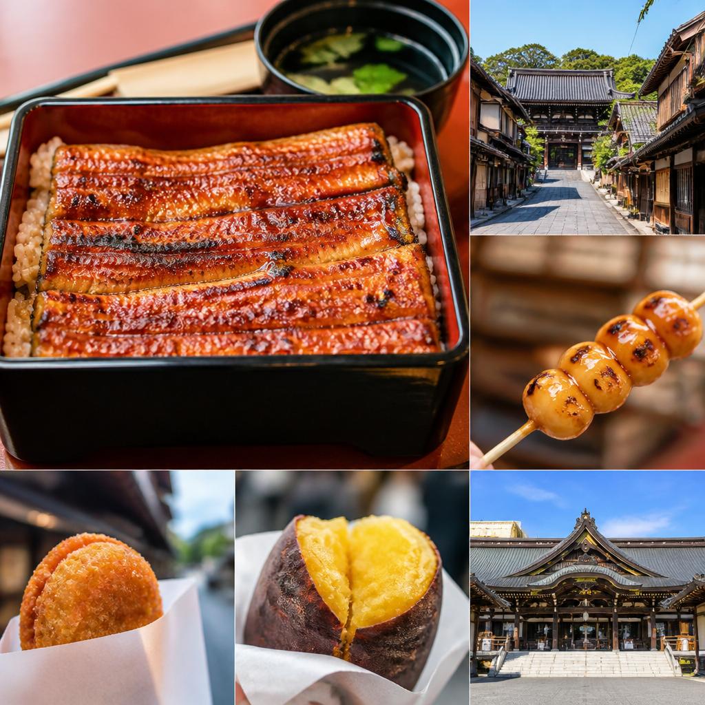 成田山参道でうなぎと食べ歩きの絶品体験！