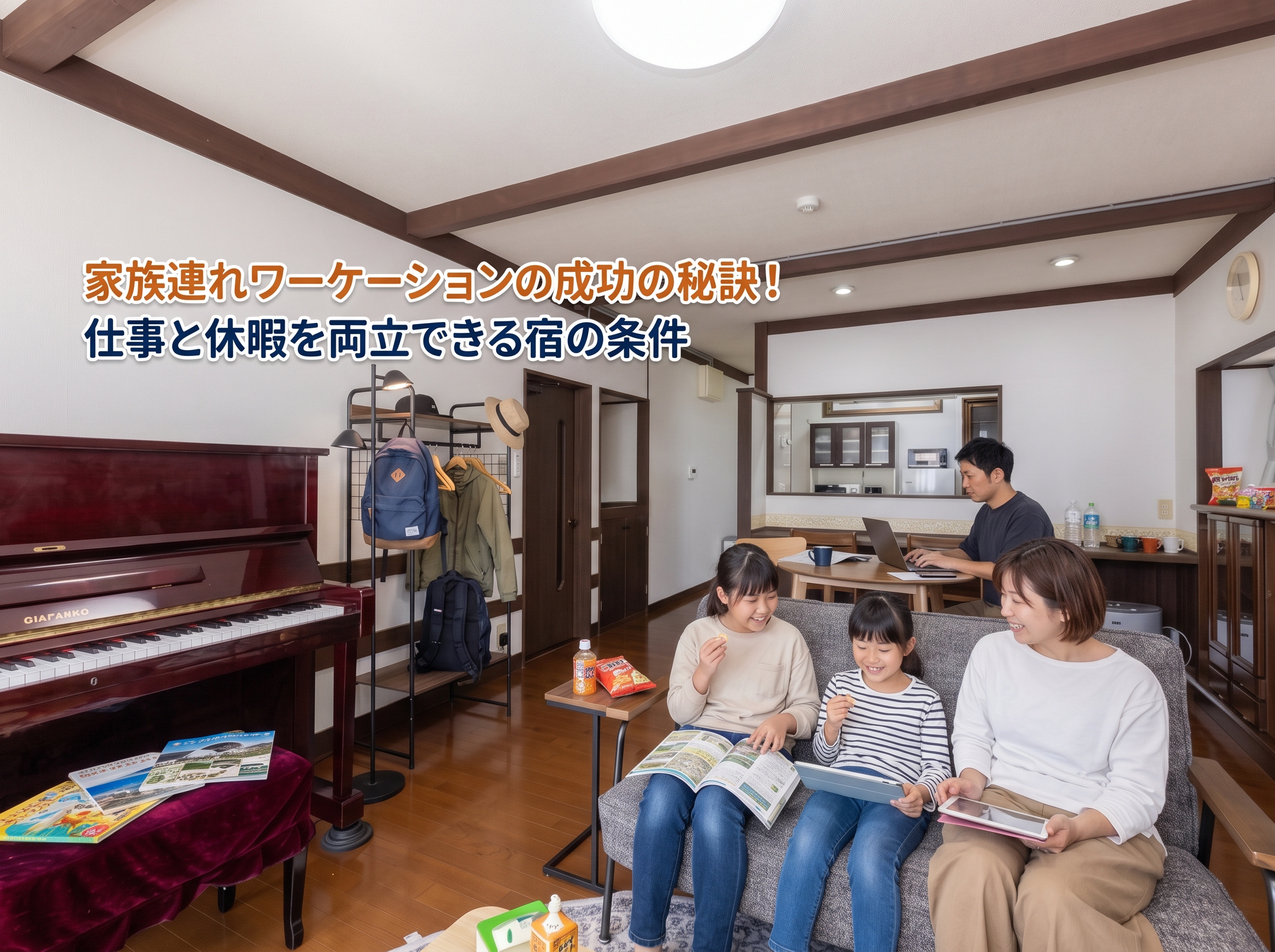 家族連れの新しいワーケーションスタイル！