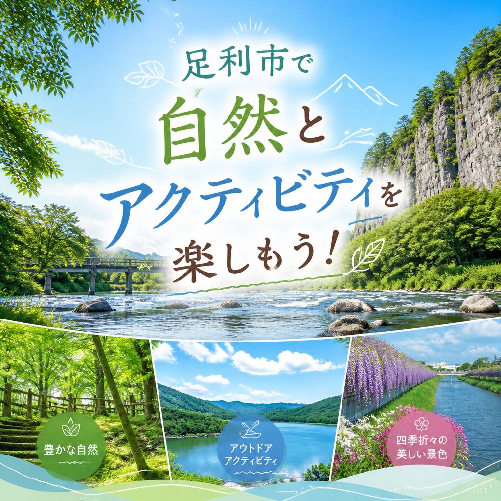 足利市で自然とアクティビティを楽しもう！