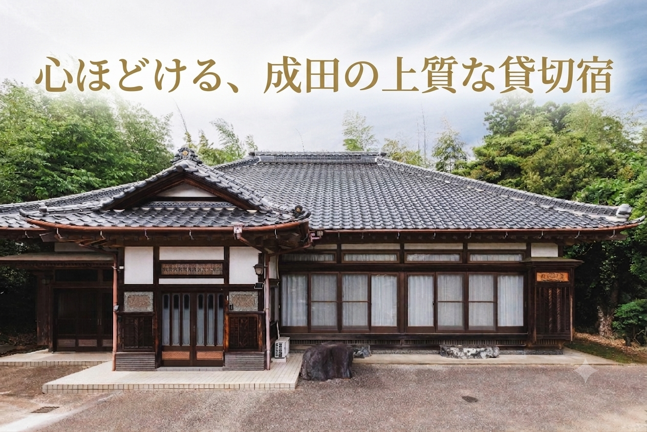 心ほどける、成田の上質な貸切宿