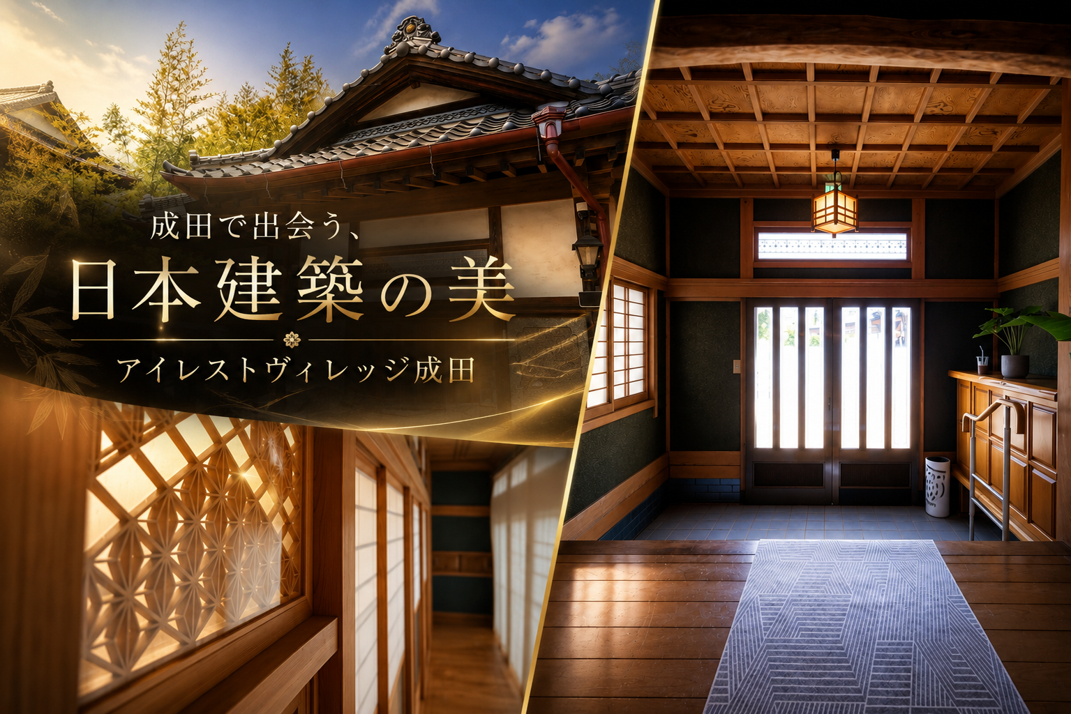 成田で出会う、日本建築の美。アイレストヴィレッジ成田