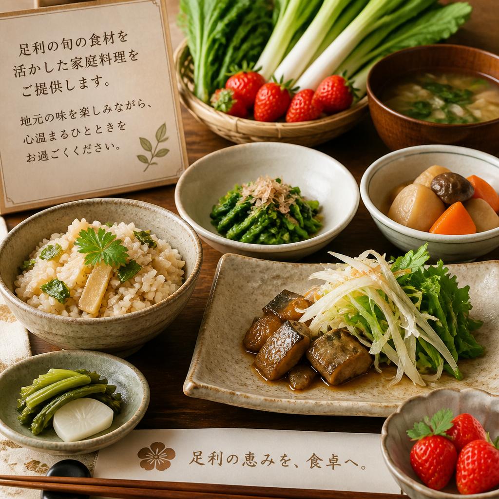 地元の食材を使った家庭料理