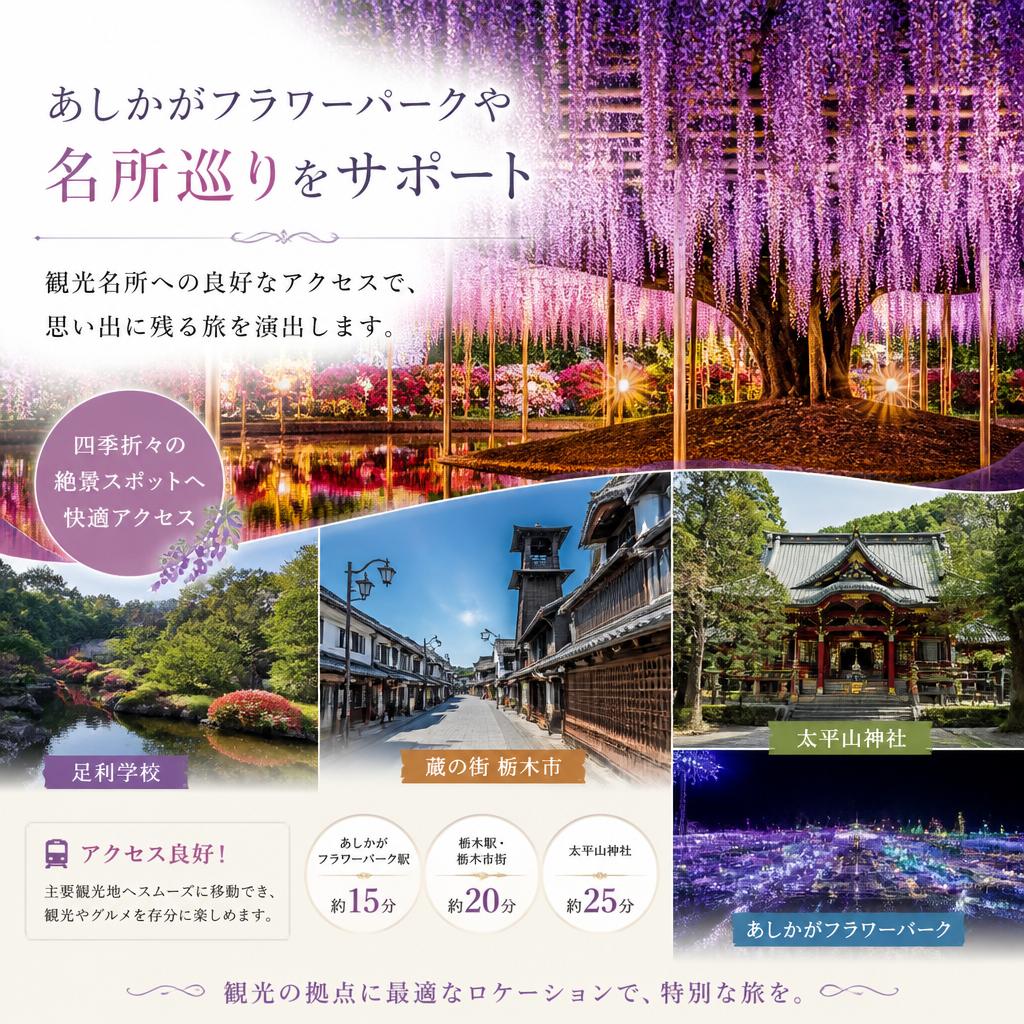 観光名所へのアクセスも良好