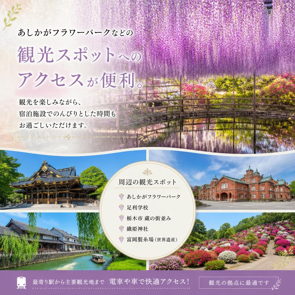 観光地へのアクセスが良好